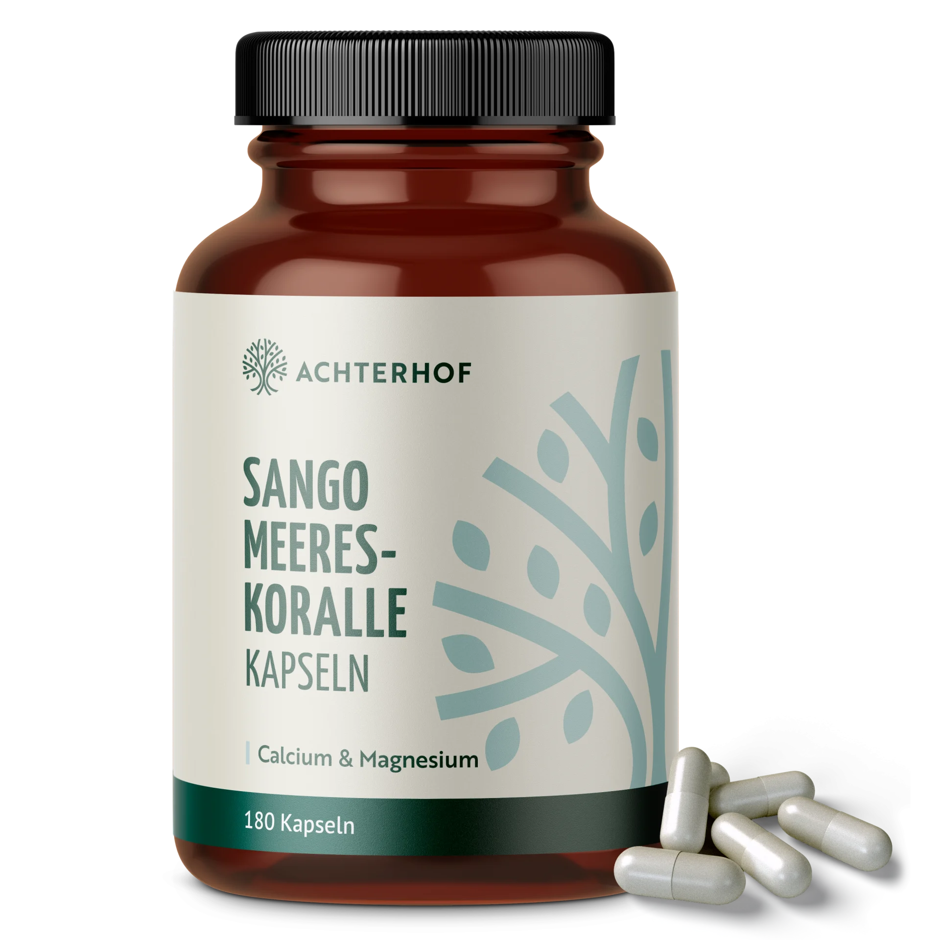 Calcium Magnesium Sango Meereskoralle Kapseln (180 Kapseln) depicted