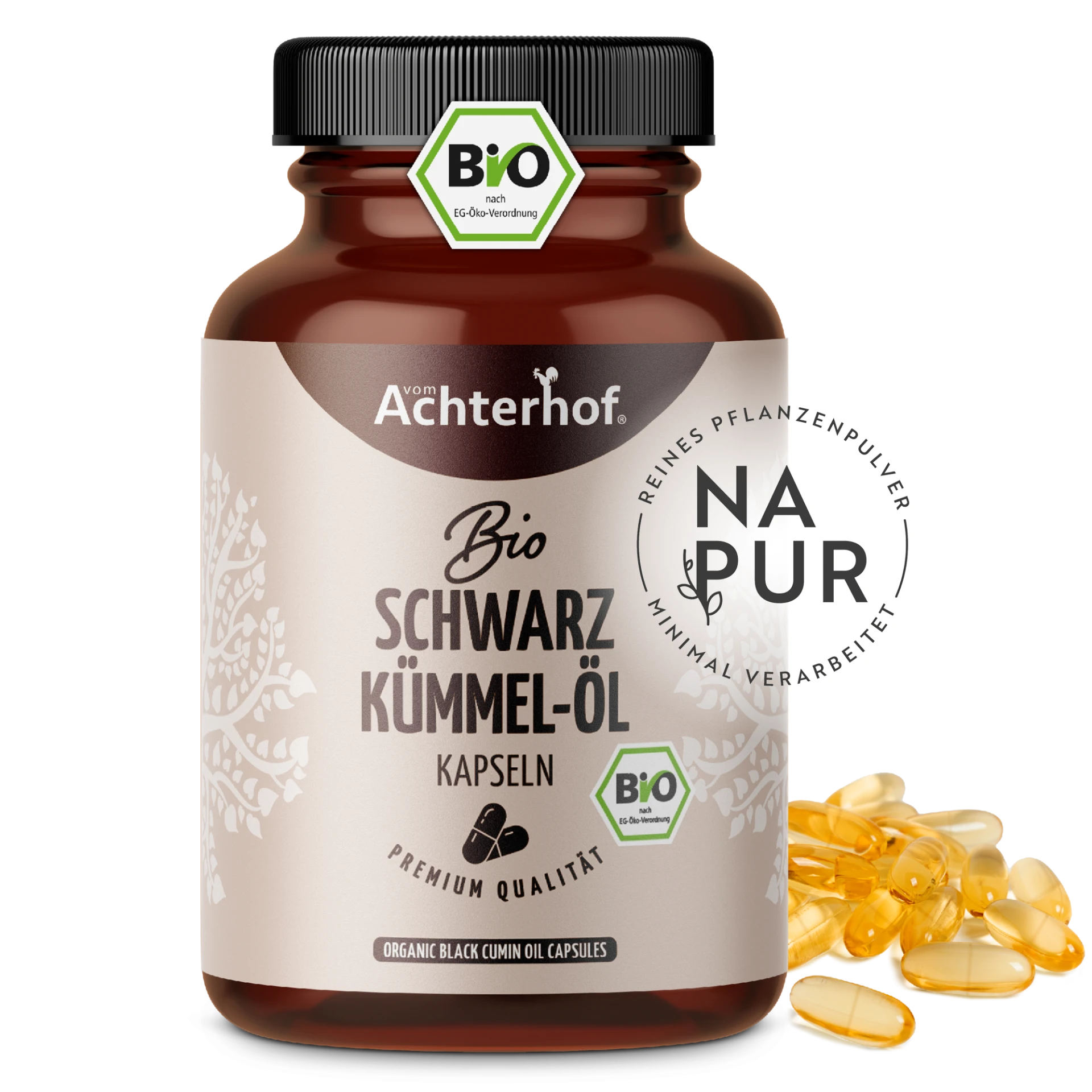 Bio Schwarzkümmel-Öl Kapseln (400 Kapseln) depicted