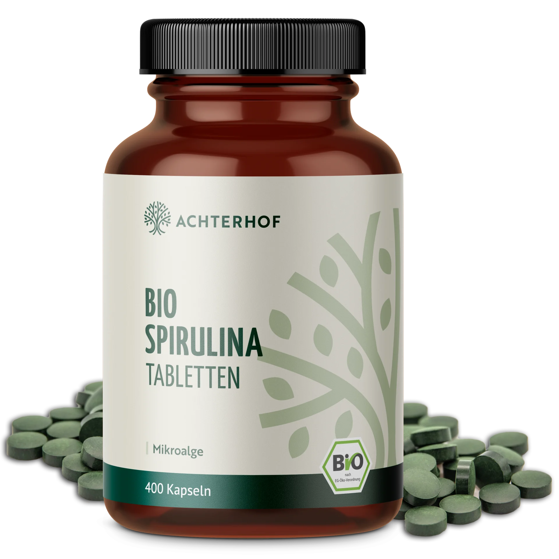 Spirulina Algen Tabletten Bio (400 Tabletten) depicted