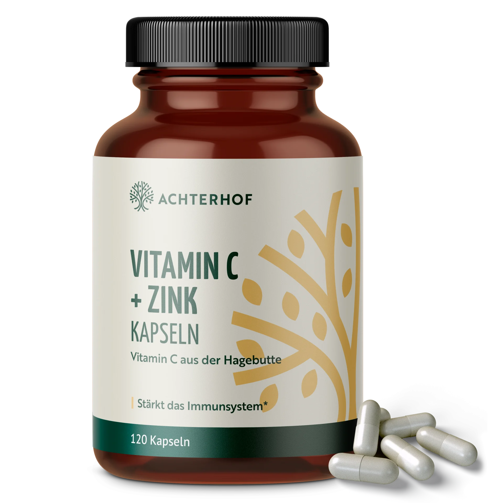 Vitamin C + Zink Kapseln (120 Kapseln) depicted
