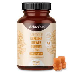 thumbnail of Saftgold Kurkuma Ingwer Gummies Apfel Mango + Zink (75 Stück)