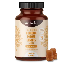 thumbnail of Saftgold Kurkuma Ingwer Gummies Apfel Mango + Zink (75 Stück)