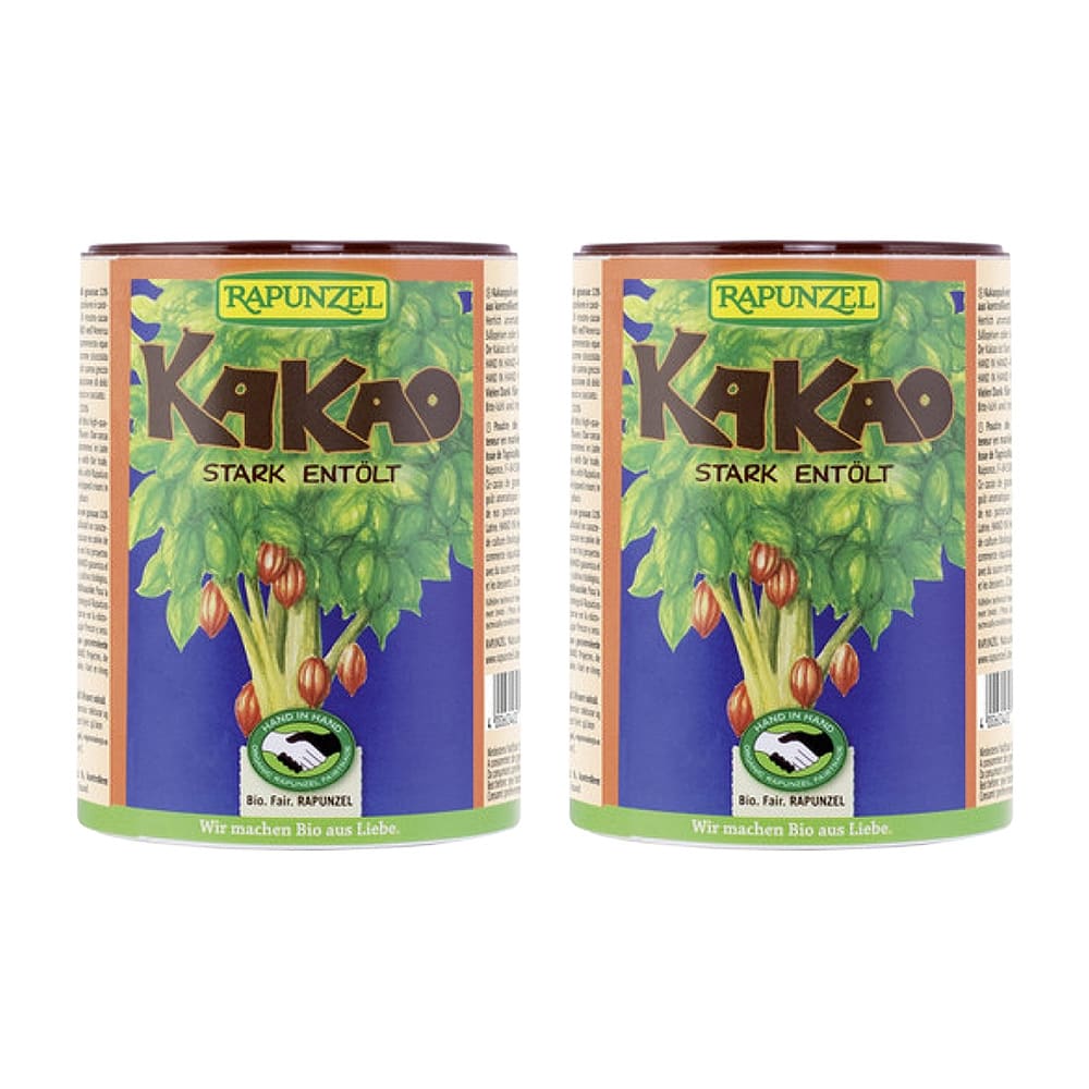 Rapunzel 2 x Kakaopulver stark entölt (2x250g