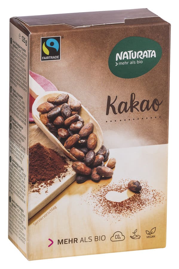 Naturata Kakao schwach entölt 20-22% Fett bio (125g)