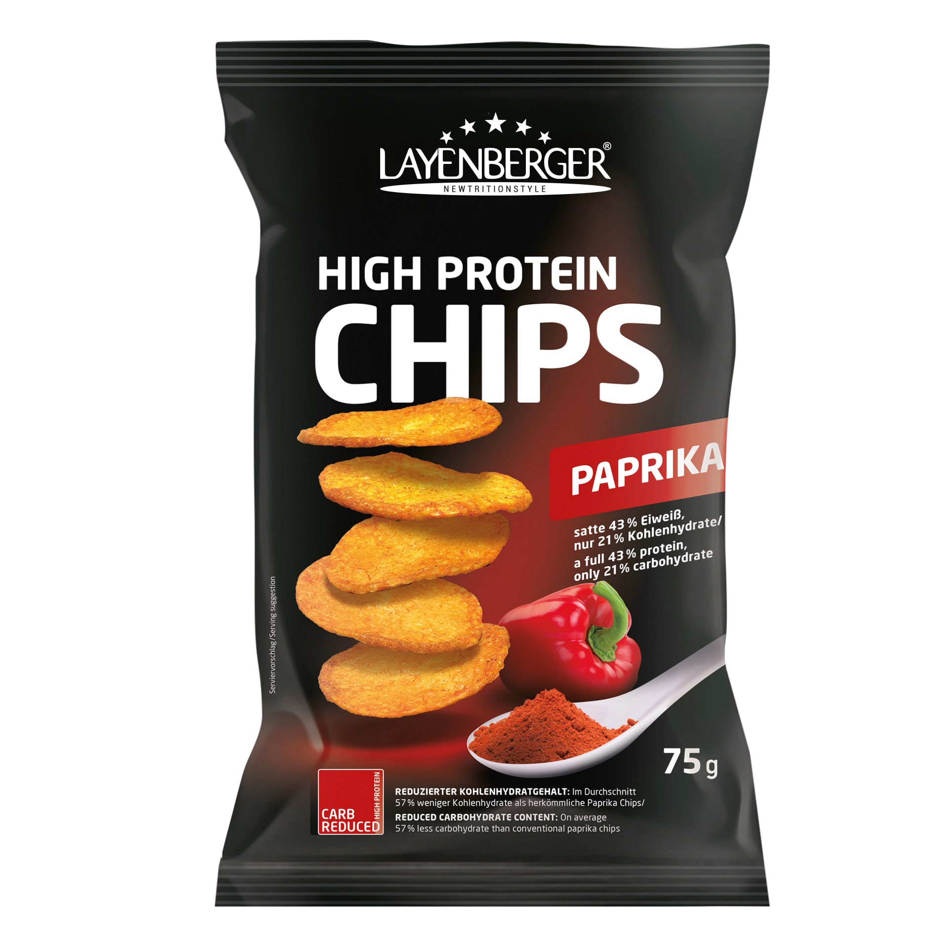 Layenberger LowCarb.one High Protein Chips - 75g - Paprika