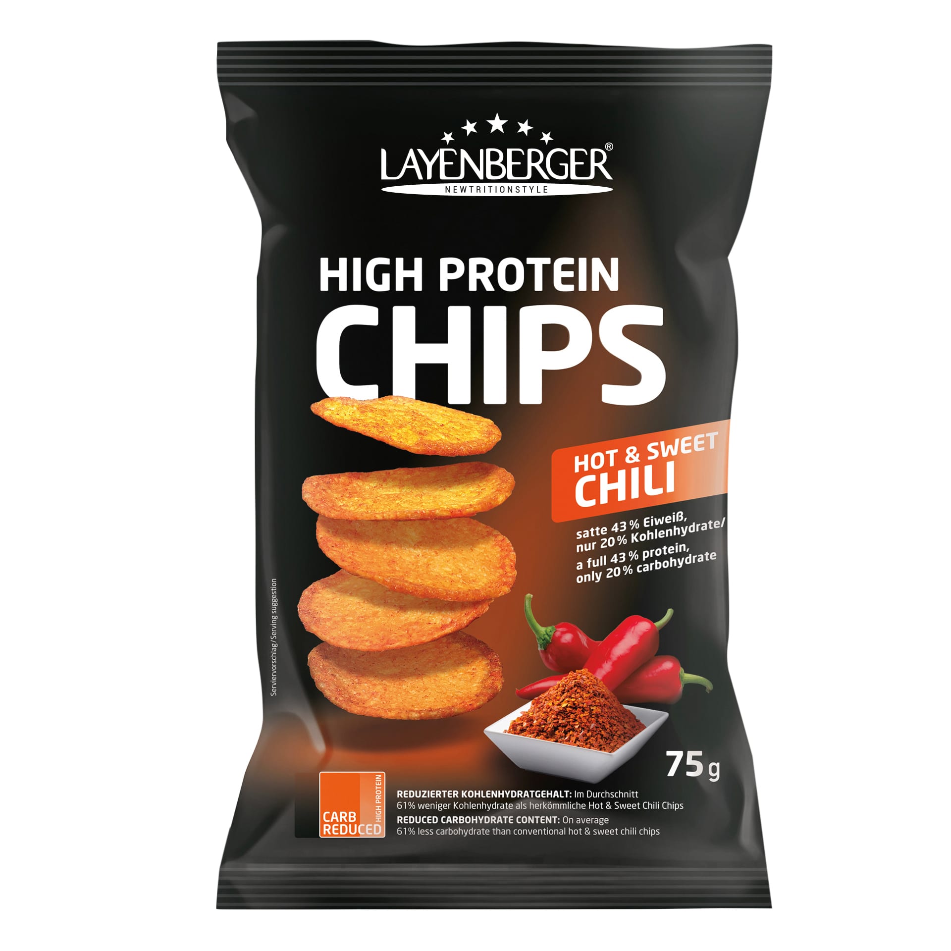 Layenberger LowCarb.one High Protein Chips - 75g - Hot & Sweet Chili