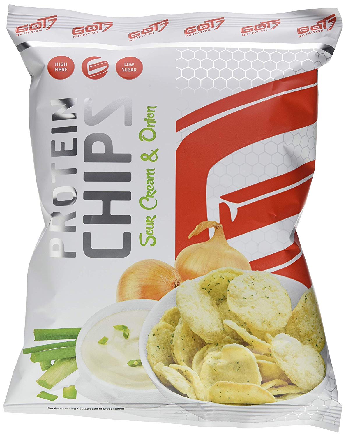 GOT7 Nutrition High Protein Chips - 6x50g - Sour Cream & Onion