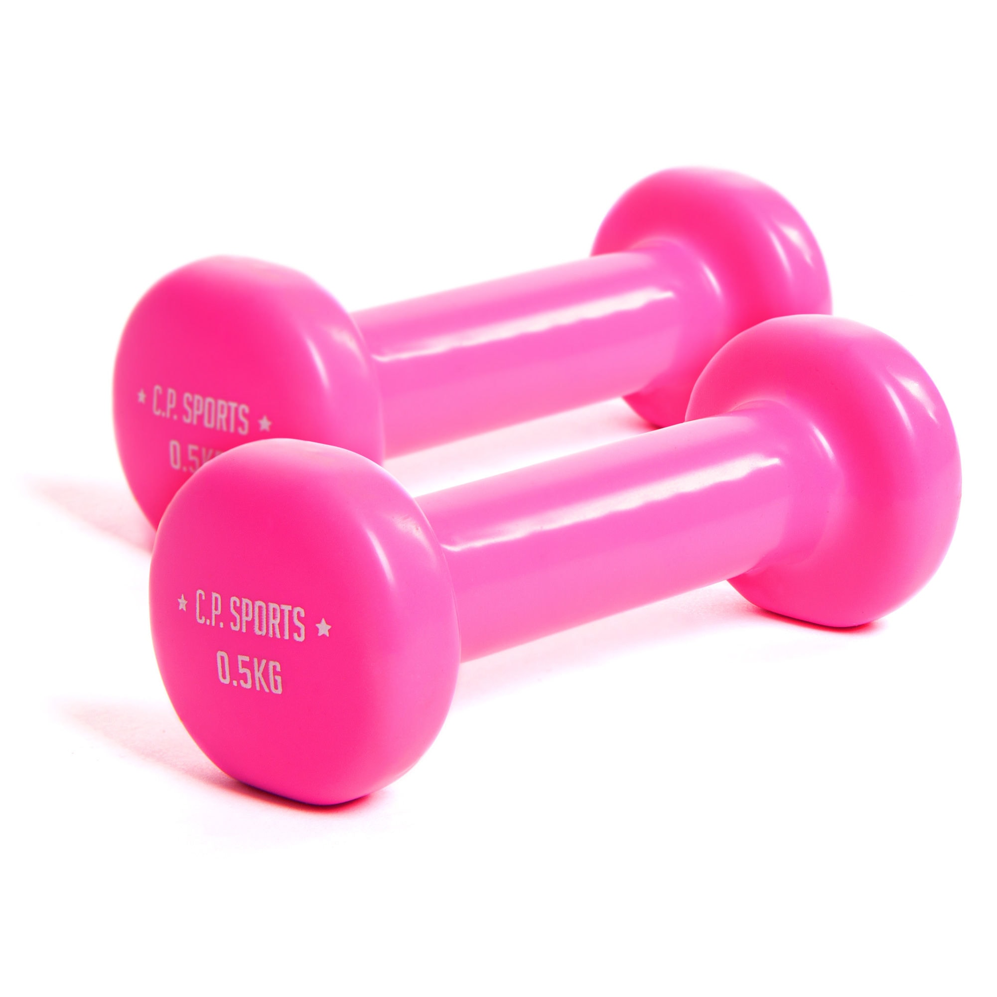 C.P. Sports Gymnastikhanteln Paar - 0,5kg - Pink