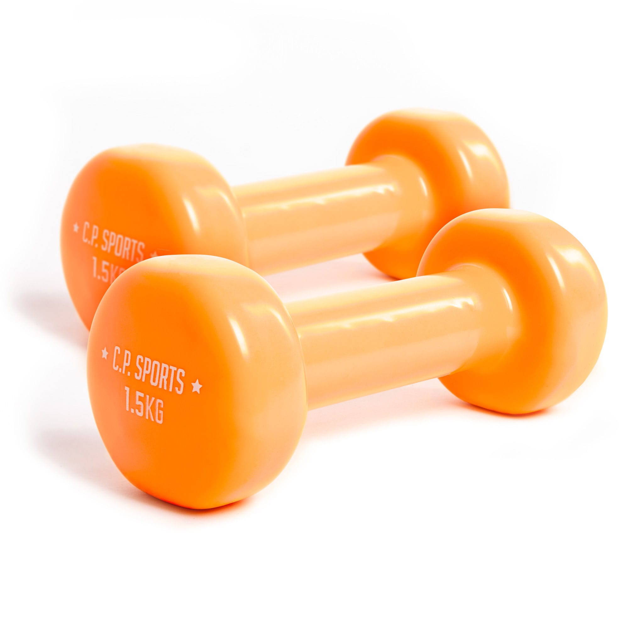 C.P. Sports Gymnastikhanteln Paar - 1,5kg - Neonorange
