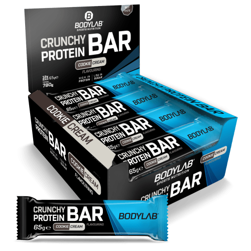 Crunchy Protein Bar Deluxe - 12x65g - Cookie Cream Flavouring