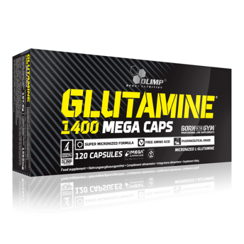 Glutamine Mega Caps 1400 (120 Kapseln) — Bild 2