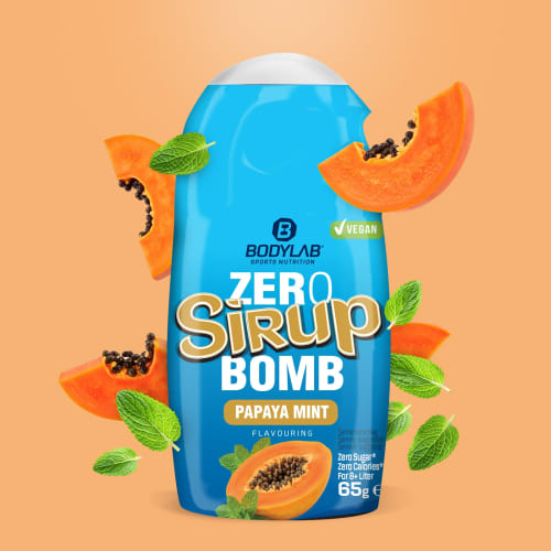 ZERO Sirup BOMB - 65ml - Papaya Mint — Bild 2