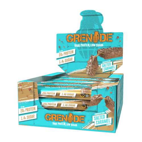 Grenade Protein Bar - 12x60g - Choc Chip Salted Caramel — Bild 2