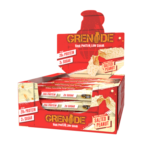 Grenade Protein Bar - 12x60g - White Chocolate Salted Peanut