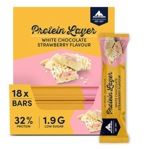 Protein Layer - 18x50g - White Chocolate Strawberry — Bild 2