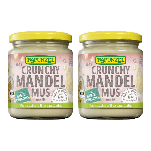 Mandelmus weiß Crunchy aus Europa bio (250g) — Bild 2