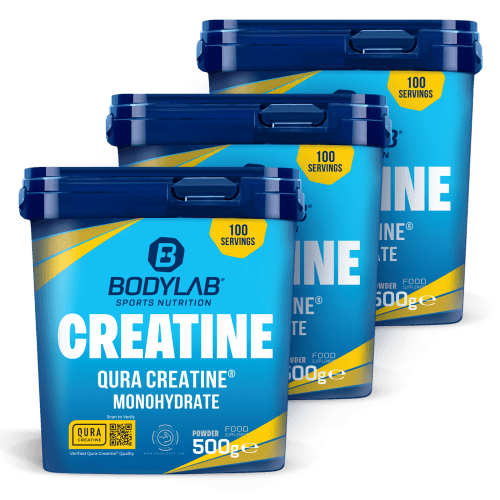 3 x QURA Creatine™ Monohydrate (500g)