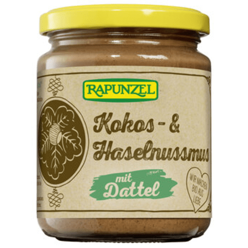 Kokos- & Haselnussmus mit Dattel bio (250g) — Bild 2