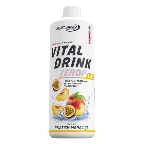 Vital Drink Konzentrat - 1000ml - Pfirsich Maracuja — Bild 2