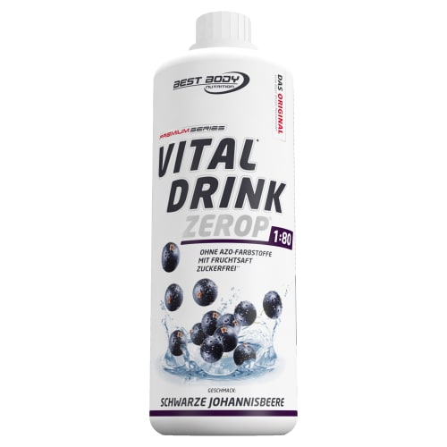 Vital Drink Konzentrat - 1000ml - schwarze Johannisbeere — Bild 2