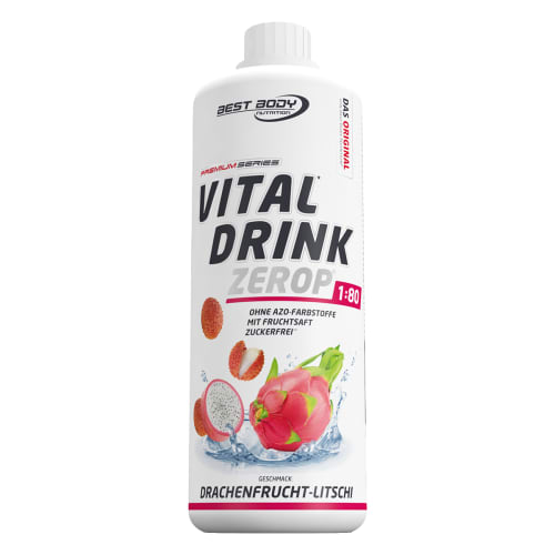 Vital Drink Konzentrat - 1000ml - Drachenfrucht-Litschi — Bild 2