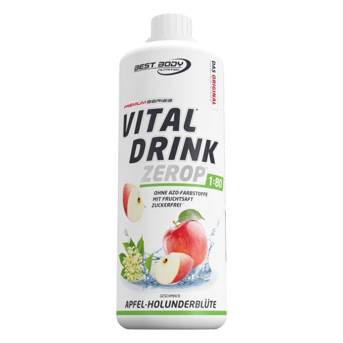 Vital Drink Konzentrat - 1000ml - Apfel-Holunderblüte — Bild 2