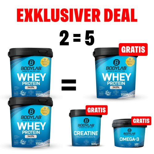 EXKLUSIVER DEAL: 5Für2 Protein-Powerpack – 3 GRATIS Produkte nach Wahl