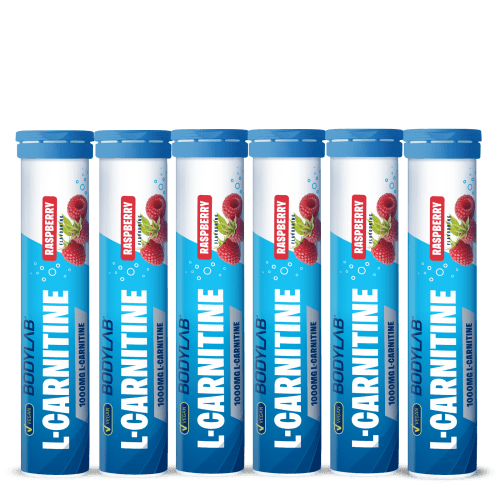 L-Carnitine - 6x 20 Brausetabletten - Raspberry Flavouring — Bild 2