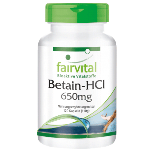 Betain HCL 650mg (120 Kapseln)
