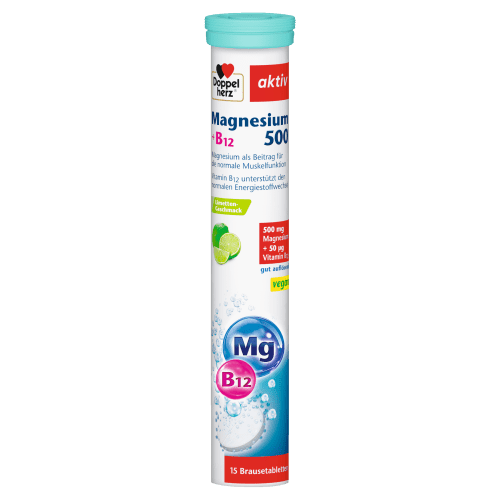 Magnesium 500 + B12 (15 Brausetabletten) — Bild 2