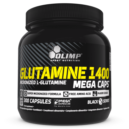 Glutamine Mega Caps 1400 (300 Kapseln)