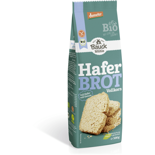 Haferbrot Backmischung Vollkorn glutenfrei bio (500g) — Bild 2