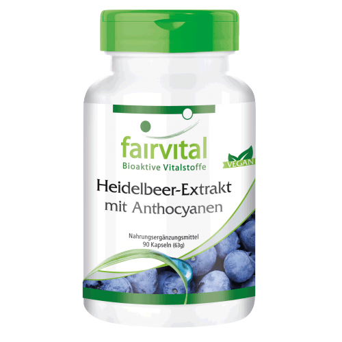 Heidelbeer-Extrakt mit Anthocyanen (90 Kapseln) — Bild 2