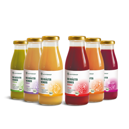 Kräuterwunder Bio Fastenkur 1-7 Tage (6 Flaschen pro Tag)