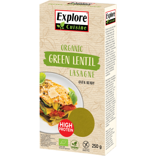 Lasagne aus grünen Linsen bio (250g)