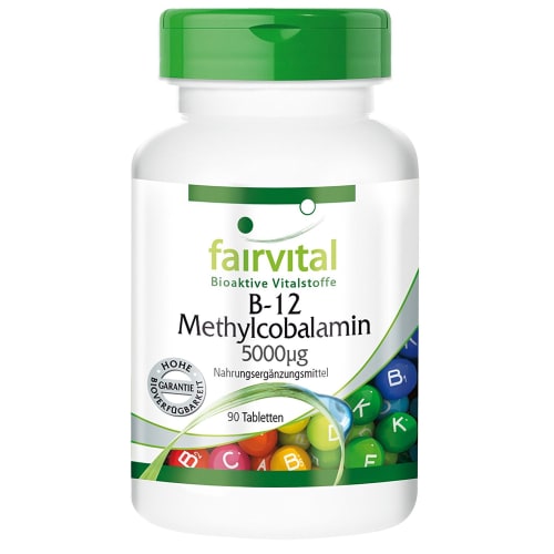 B-12 Methylcobalamin 5000µg (90 Tabletten) — Bild 2