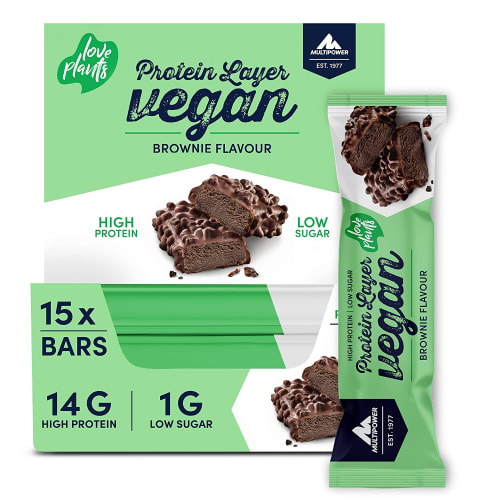 Vegan Protein Layer - 15x55g - Brownie — Bild 2