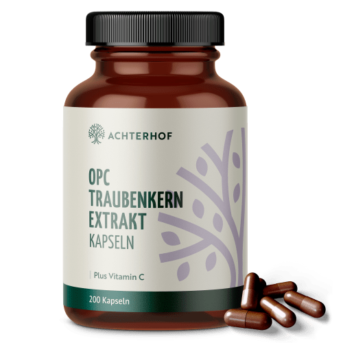 OPC Traubenkernextrakt + Vitamin C Kapseln (200 Kapseln) — Bild 2