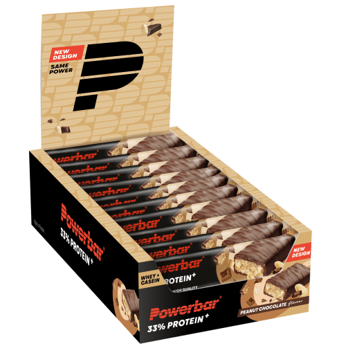 33% Protein+ Bar - 10x90g - Peanut Chocolate — Bild 2