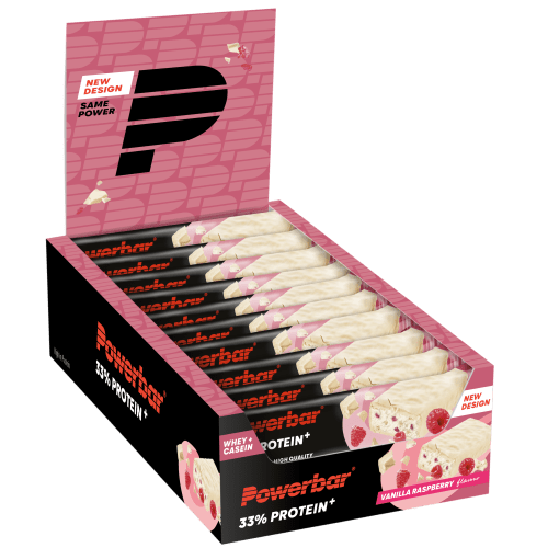 33% Protein+ Bar - 10x90g - Vanilla Raspberry — Bild 2