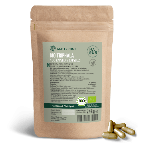 Bio Triphala Kapseln Nachfüllpack (400 Kapseln) — Bild 2