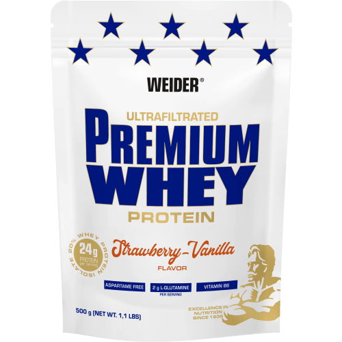 Premium Whey Protein - 500g - Erdbeer-Vanille — Bild 2